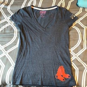 VS pink Boston Red Sox tee